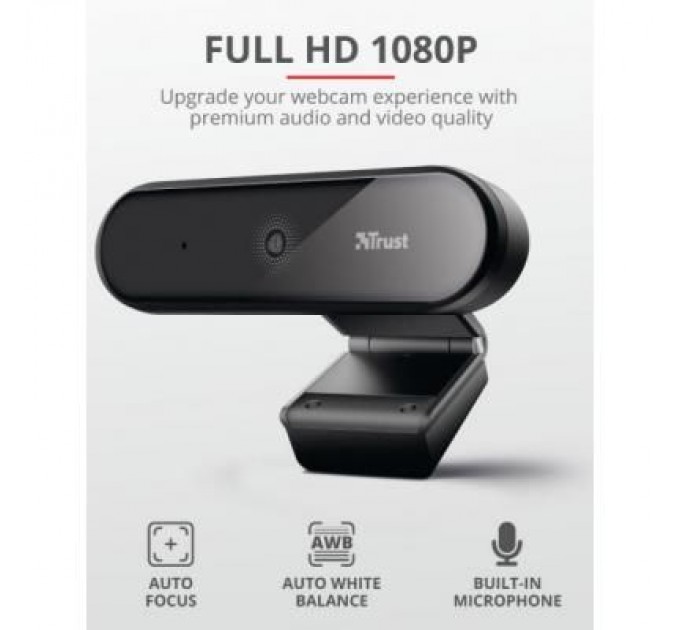 Trust Веб-камера Trust Tyro Full HD Black (23637)
