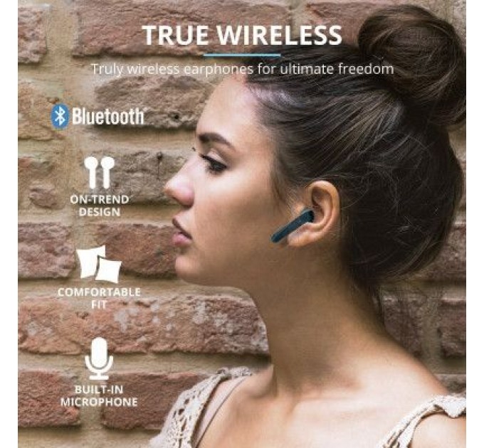 Trust Навушники Trust Primo Touch True Wireless Mic Blue (23780)