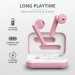 Trust Навушники Trust Primo Touch True Wireless Mic Pink (23782)