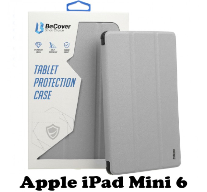 BeCover Чохол до планшета BeCover Apple iPad Mini 6 Gray (707522)