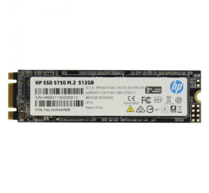 HP Накопичувач SSD M.2 2280 512GB S750 HP (16L56AA)