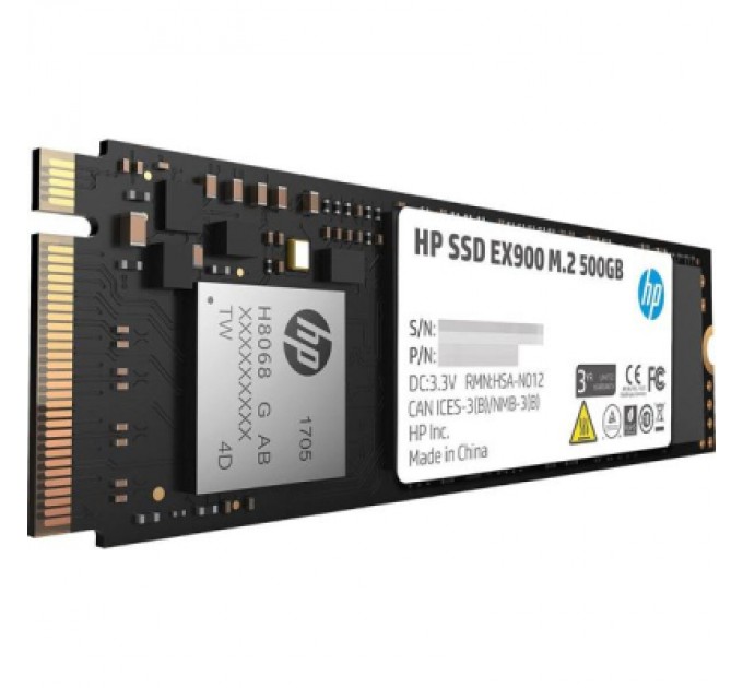 HP Накопичувач SSD M.2 2280 500GB EX900 HP (2YY44AA)