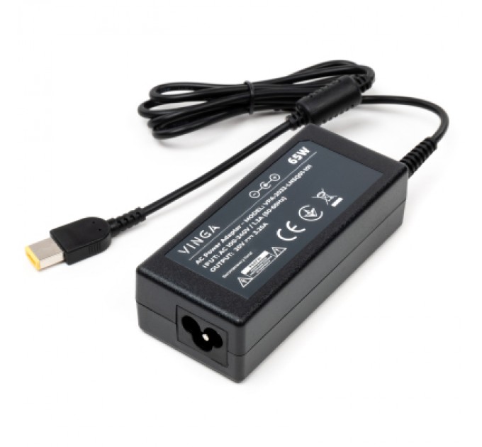 Vinga Блок живлення до ноутбуку Vinga Lenovo 65W 20V 3.25А square with pin (VPA-2032-LNSQ01-101)