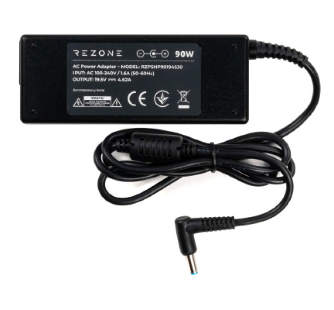 Rezone Блок живлення до ноутбуку Rezone HP 90W 19.5V 4.62А 4.5*3.0 (RZPSHP90194530)