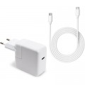 Vinga Блок живлення до ноутбуку Vinga Apple 30W 5V3A/9V3A/12V2.4A/14.5V2A/ 18V1.5A/20V1.5A USB-C (VPA-30-APP-C)
