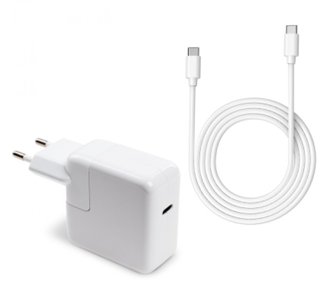 Vinga Блок живлення до ноутбуку Vinga Apple 30W 5V3A/9V3A/12V2.4A/14.5V2A/ 18V1.5A/20V1.5A USB-C (VPA-30-APP-C)