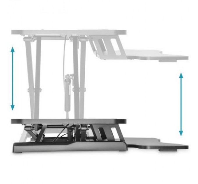 Digitus Столик для ноутбука Digitus Ergonomic Workspace Riser, 11-46cm, black (DA-90380-1)