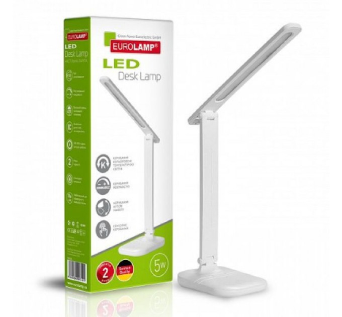 Eurolamp Настільна лампа Eurolamp 5W 3000-5000K (LED-TLG-1(white))