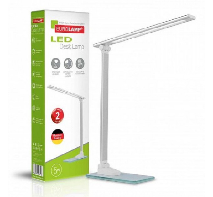 Eurolamp Настільна лампа Eurolamp 5W 5300-5700K (silver) (LED-TLG-2(silver))