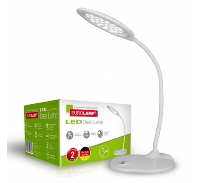 Eurolamp Настільна лампа Eurolamp 5W 5300-5700K (white) (LED-TLG-4(white))