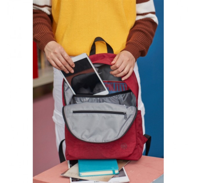 Xiaomi Рюкзак для ноутбука Xiaomi 14" RunMi 90 Points Youth College, 15L, Deep Red (6972125147981)