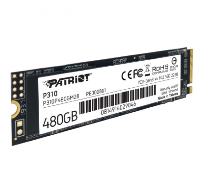 Patriot Накопичувач SSD M.2 2280 480GB Patriot (P310P480GM28)