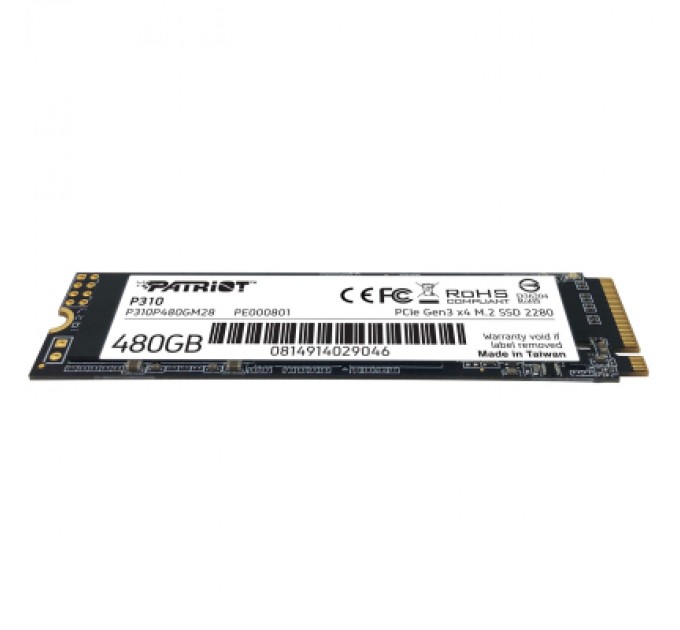 Patriot Накопичувач SSD M.2 2280 480GB Patriot (P310P480GM28)