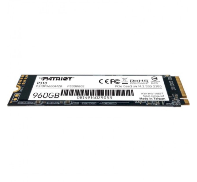 Patriot Накопичувач SSD M.2 2280 960GB Patriot (P310P960GM28)