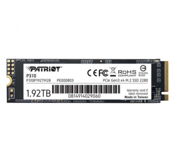 Patriot Накопичувач SSD M.2 2280 1.92TB Patriot (P310P192TM28)