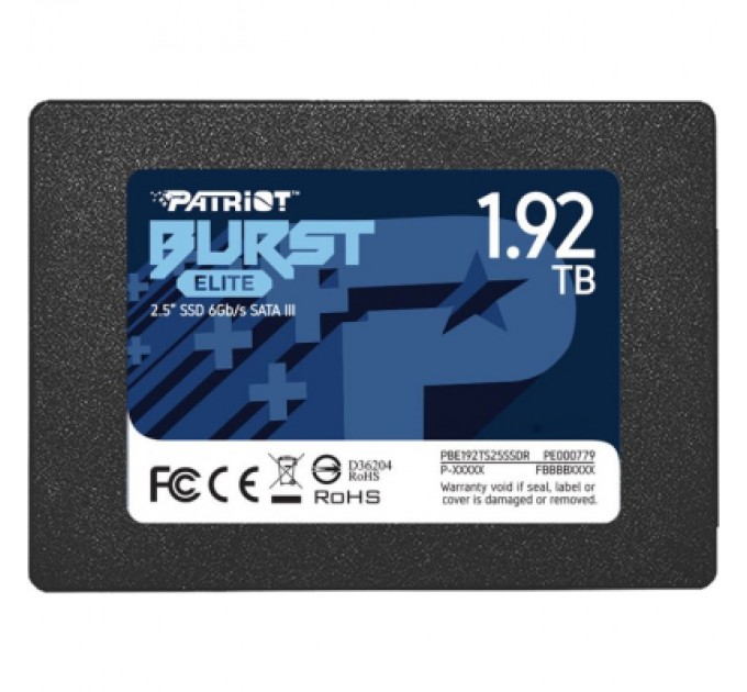 Patriot Накопичувач SSD 2.5" 1.92TB Burst Elite Patriot (PBE192TS25SSDR)