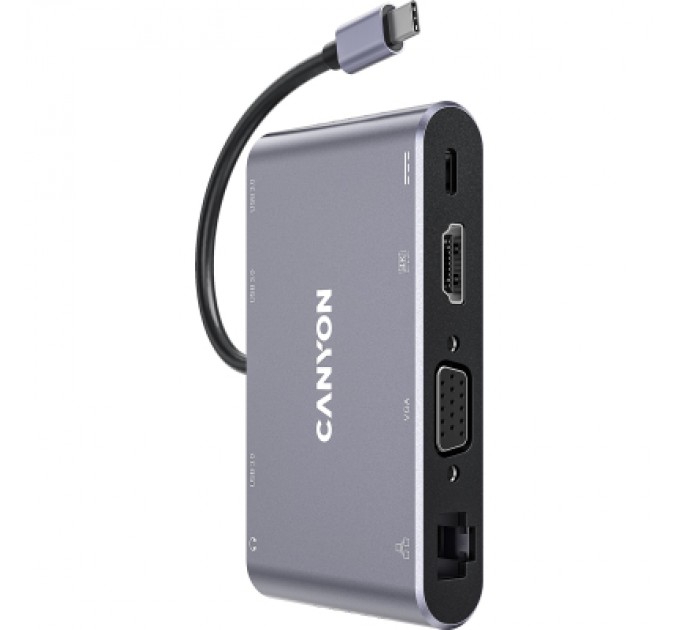 Canyon Порт-реплікатор Canyon 8-in-1 USB-C (CNS-TDS14)