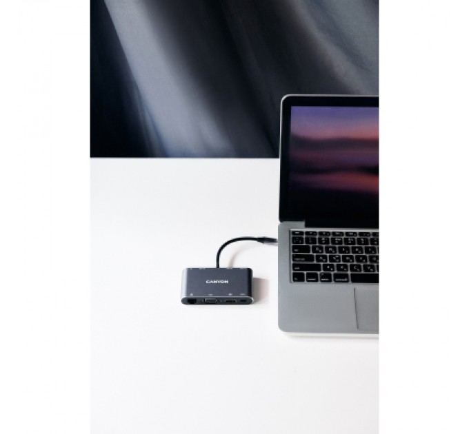 Canyon Порт-реплікатор Canyon 8-in-1 USB-C (CNS-TDS14)