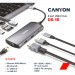 Canyon Порт-реплікатор Canyon 8-in-1 USB-C (CNS-TDS15)