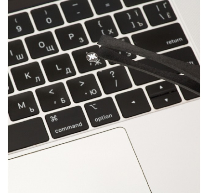 XoKo Наклейка на клавіатуру XoKo мікро-наклейка прозора 47 keys UA/rus white (XK-MCR-47)