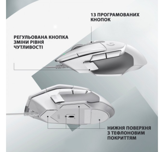Logitech Мишка Logitech G502 X USB White (910-006146)
