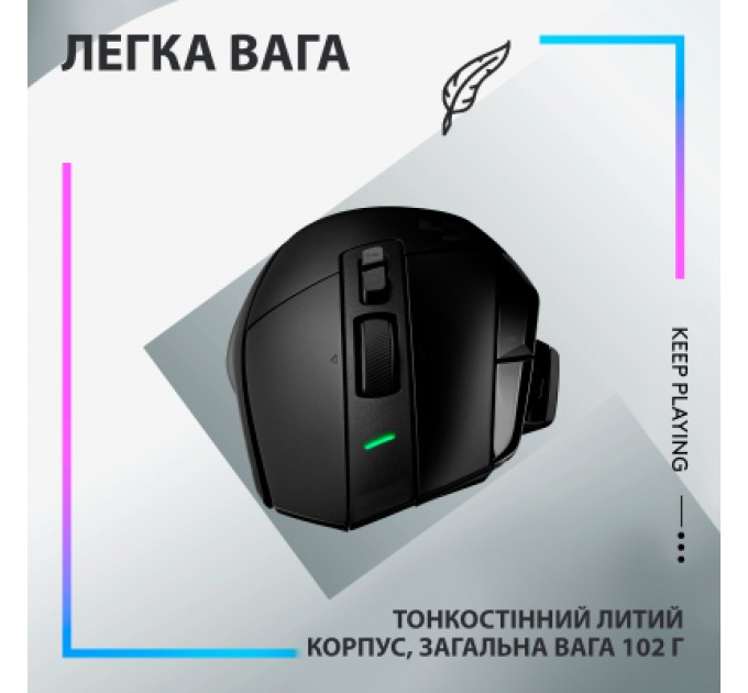 Logitech Мишка Logitech G502 X Lightspeed Wireless Black (910-006180)