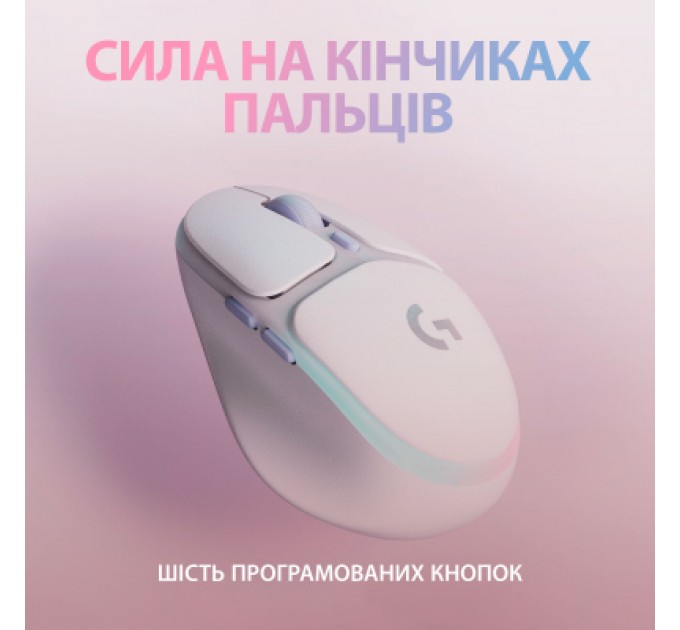 Logitech Мишка Logitech G705 Gaming Wireless/Bluetooth White (910-006367)