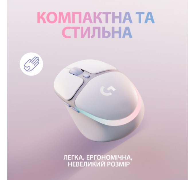 Logitech Мишка Logitech G705 Gaming Wireless/Bluetooth White (910-006367)