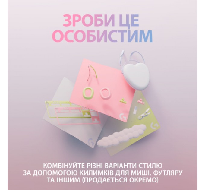 Logitech Мишка Logitech G705 Gaming Wireless/Bluetooth White (910-006367)