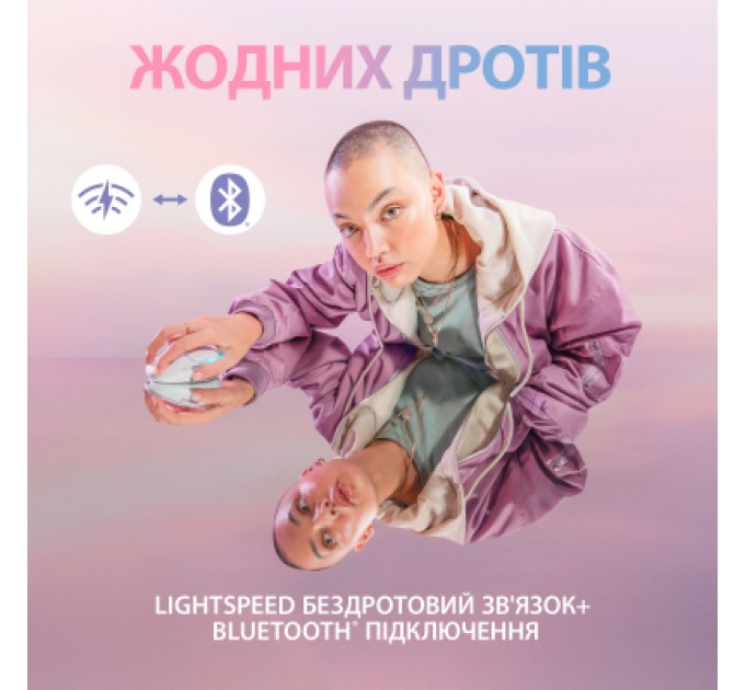 Logitech Мишка Logitech G705 Gaming Wireless/Bluetooth White (910-006367)