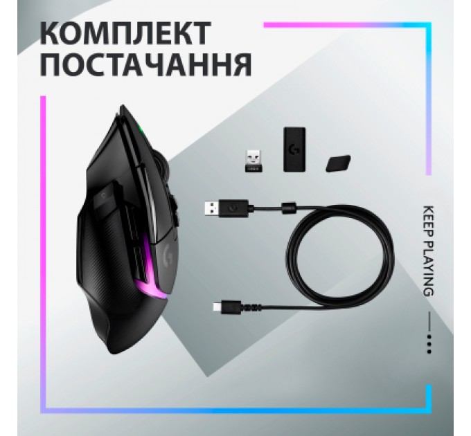 Logitech Мишка Logitech G502 X Plus Wireless Black (910-006162)