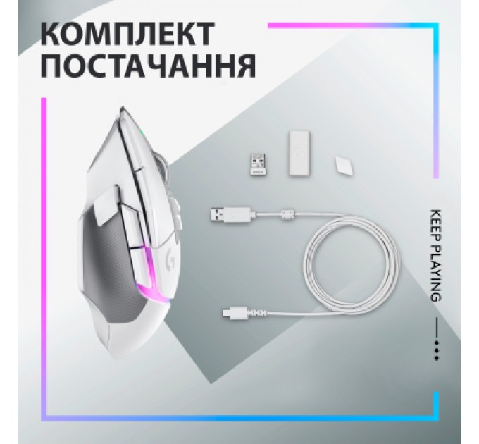 Logitech Мишка Logitech G502 X Plus Wireless White (910-006171)