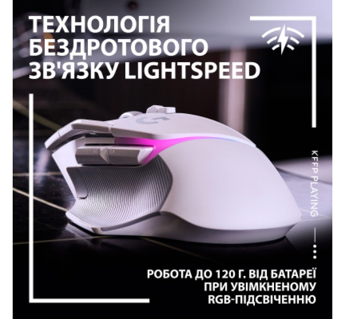 Logitech Мишка Logitech G502 X Plus Wireless White (910-006171)