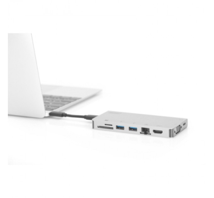 Digitus Концентратор Digitus Travel USB-C, 8 Port (DA-70866)