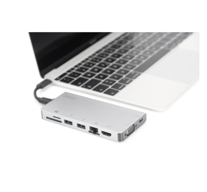 Digitus Концентратор Digitus Travel USB-C, 8 Port (DA-70866)