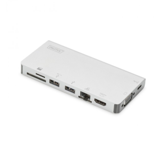 Digitus Концентратор Digitus Travel USB-C, 8 Port (DA-70866)