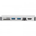 Digitus Концентратор Digitus Travel USB-C, 8 Port (DA-70866)
