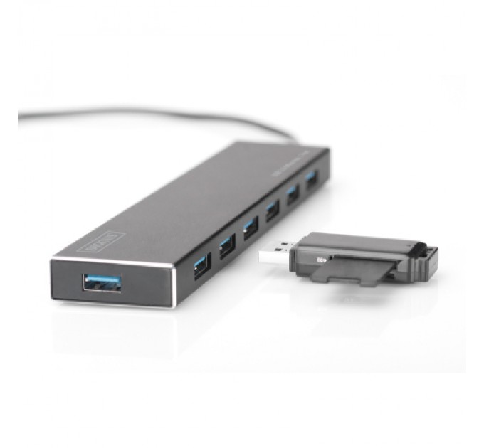 Digitus Концентратор Digitus USB 3.0 Hub, 7 Port (DA-70241-1)
