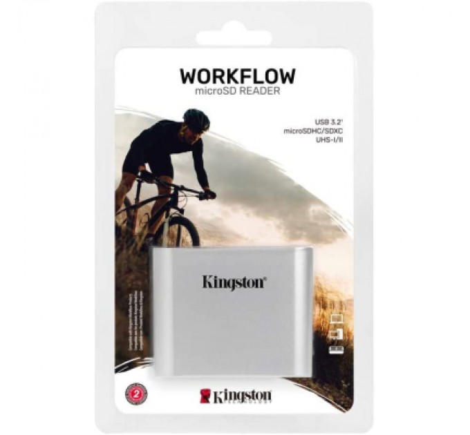 Kingston Зчитувач флеш-карт Kingston Workflow Dual-Slot microSDHC/XC UHS-II (WFS-SDC)
