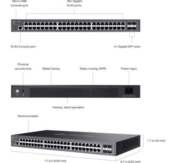TP-Link Комутатор мережевий TP-Link SG3452