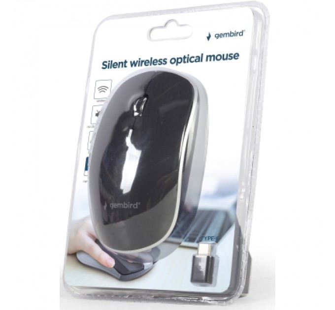 Gembird Мишка Gembird MUSW-4BSC-01 Wireless Black (MUSW-4BSC-01)