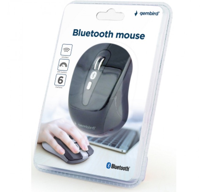 Gembird Мишка Gembird MUSWB-6B-01 Bluetooth Black (MUSWB-6B-01)