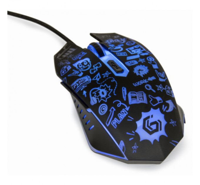 Gembird Мишка Gembird MUS-6B-GRAFIX-01 USB Black (MUS-6B-GRAFIX-01)