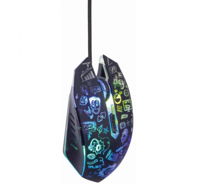Gembird Мишка Gembird MUS-6B-GRAFIX-01 USB Black (MUS-6B-GRAFIX-01)