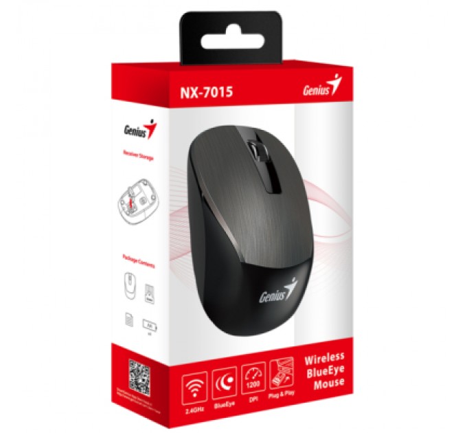 Genius Мишка Genius NX-7015 Wireless Chocolate (31030019401)