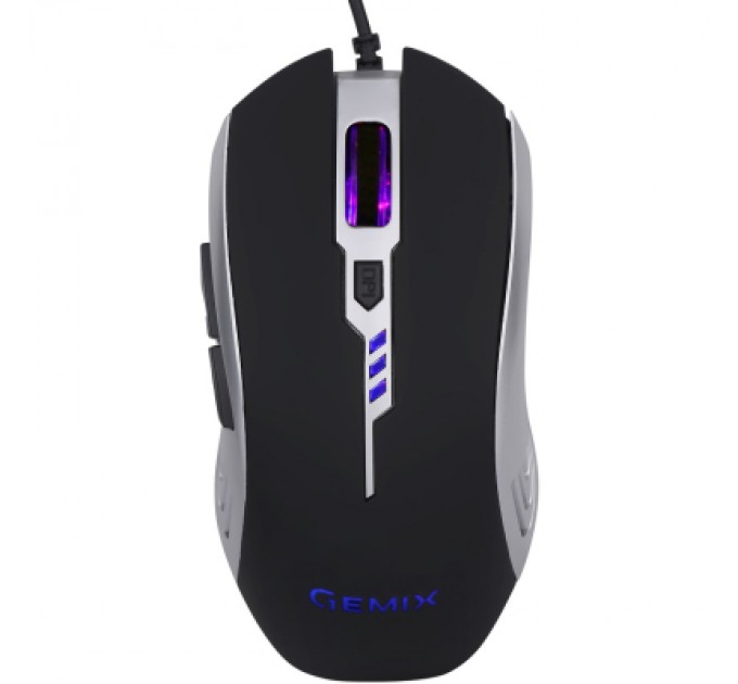 Gemix Мишка Gemix W100 USB Black/Gray + ігрова поверхня (W100Combo)