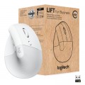 Logitech Мишка Logitech Lift Vertical Ergonomic Wireless/Bluetooth for Business Off-white (910-006496)