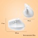 Logitech Мишка Logitech Lift for Mac Vertical Ergonomic Mouse Off White (910-006477)