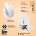 Logitech Мишка Logitech Lift for Mac Vertical Ergonomic Mouse Off White (910-006477)