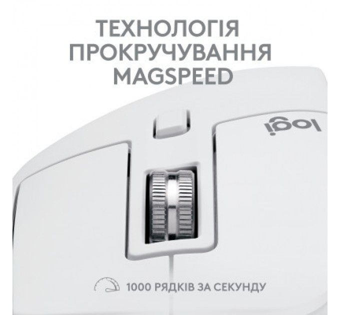 Logitech Мишка Logitech MX Master 3S For Mac Performance Wireless Pale Grey (910-006572)